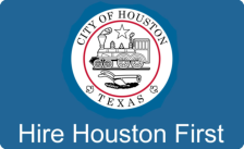 Hire Houston First logo