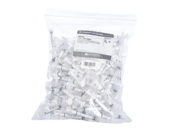 1.2ml Plastic Syringe 100pk