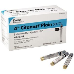 4% Citanest® Plain Dental without Vasoconstrictor – Injection, 50/Pkg - 4% Citanest® Plain Dental without Vasoconstrictor – Injection, 50/Pkg