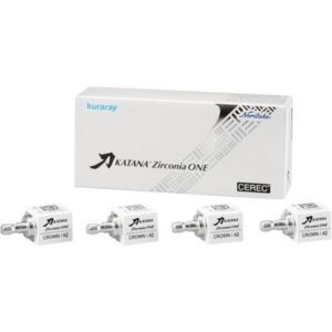 KATANA™ Zirconia ONE Crown Blocks for CEREC, 4/Pkg - Kuraray America Inc