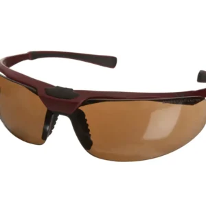 UltraTect Glasses, Maroon Frame Brown Lens