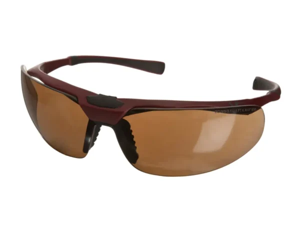 UltraTect Glasses, Maroon Frame Brown Lens